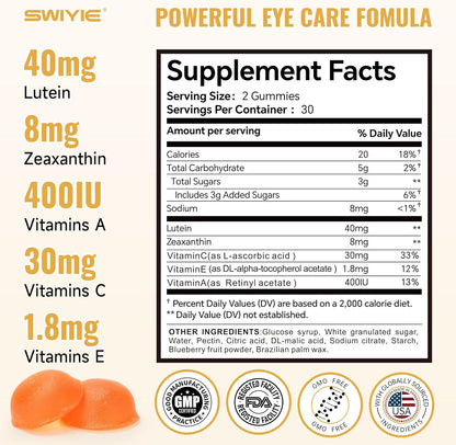 Swiyie Lutein & Zeaxanthin Gummies